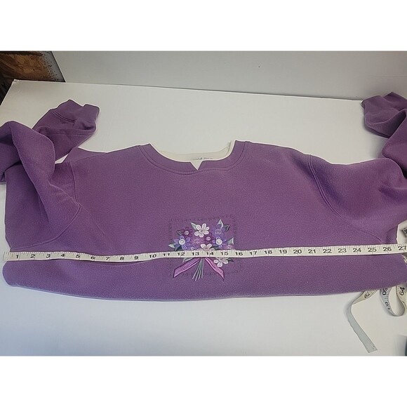 VTG‎ HABAND sweatshirt women's  floral Buttons XXL - Picture 12 of 12